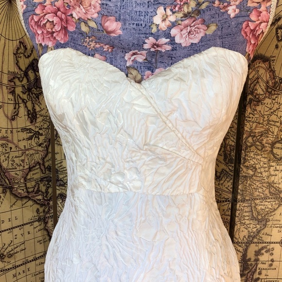 NWT! Michael kors elegant jacquard sweetheart Surplice midi dress. Size 2 - Picture 2 of 7